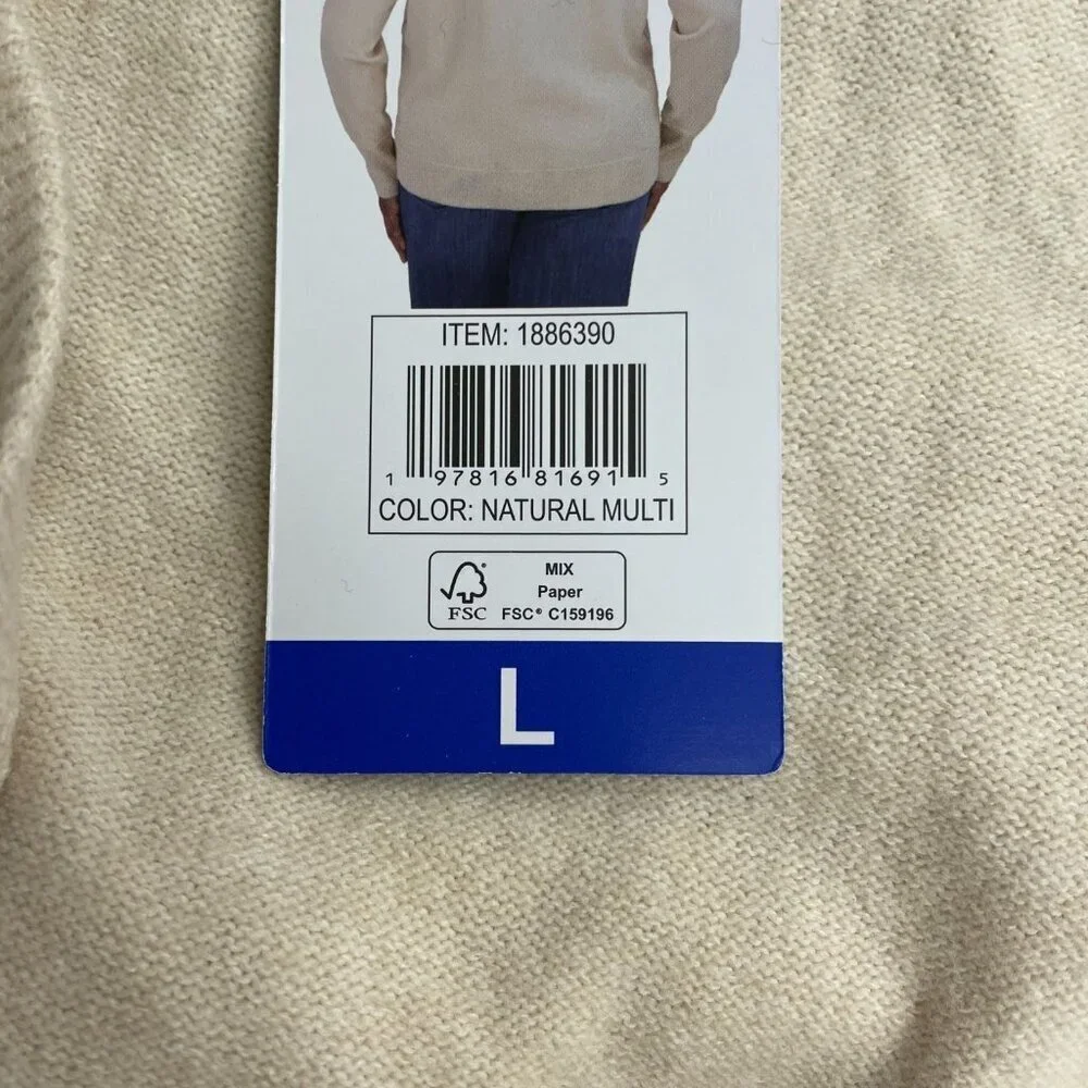 Lucky Brand V-Neck Sweater L Womens Lightweight Casual Knit M0029